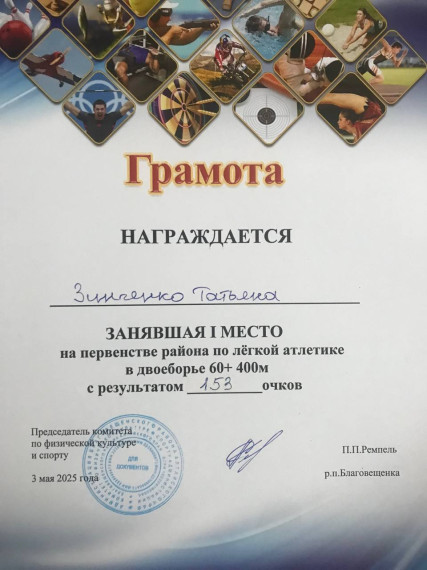 Достижения учеников Гляденской СОШ в легкой атлетике!.